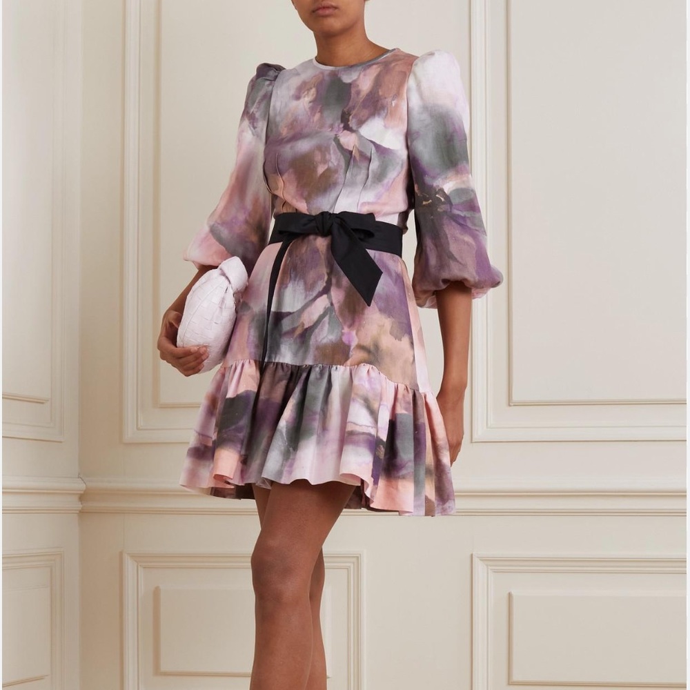 Anna Mason Dahlia Belted Painterly Dress